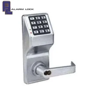 Alarm Lock Trilogy - DL2700IC - Keypad Lever Set - LFIC Prepped for Medeco - 26D - Satin Chrome - Grade 1