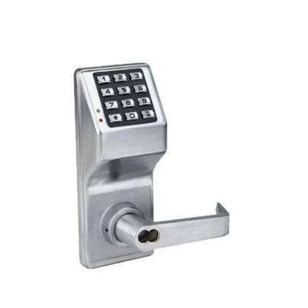 Alarm Lock Trilogy - DL2700IC - Keypad Lever Set - LFIC Prepped for Medeco - 26D - Satin Chrome - Grade 1