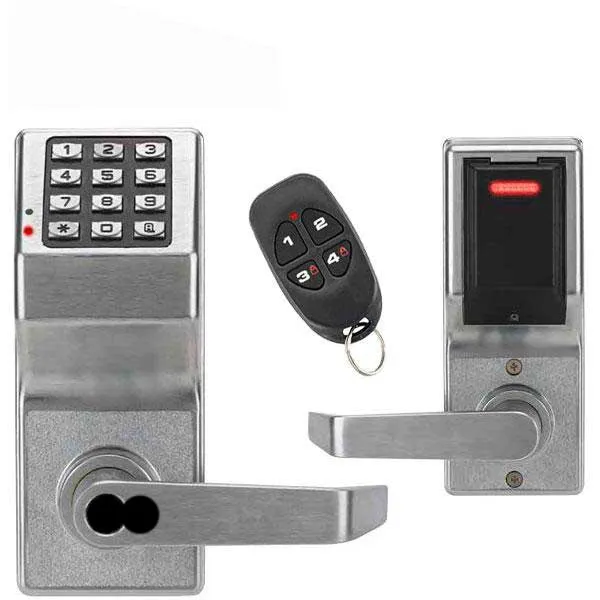Alarm Lock Trilogy - DL2700LD - Access Control Lever Set - Remote Release FOB & Classroom Lockdown - IC Prep for Best/Falcon/Arrow - Satin Chrome