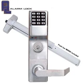 Alarm Lock Trilogy - ETDLS1G - Keypad Digital Lock w/ Audit Trail - for M9900 Panic Exit Bar - 26D - Satin Chrome
