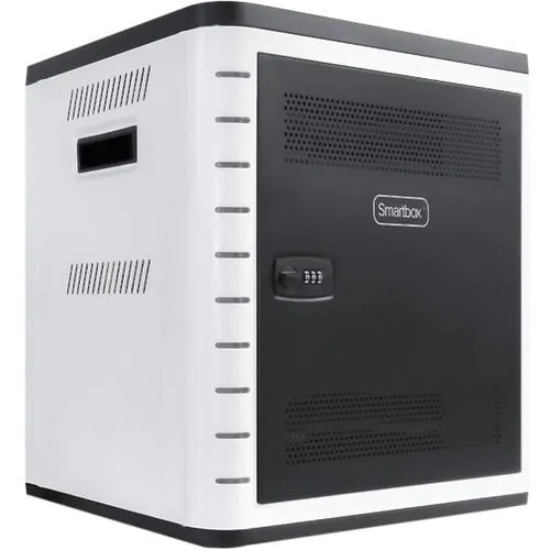 Alogic Smartbox 10 Bay Android and iPad SYNC & CHARGE Cabinet - With Combination Lock - Up to 25.4 cm (10") Screen Support - 43 cm Height x 40 cm Width x 35 cm Depth - Tabletop, Desktop - Steel, Aluminium