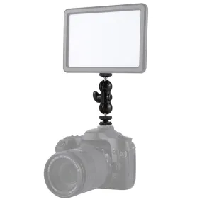 AMZER Flash Hot Shoe Swivel Ball Head 1/4 inch Tripod Screw Magic Arm with Lock