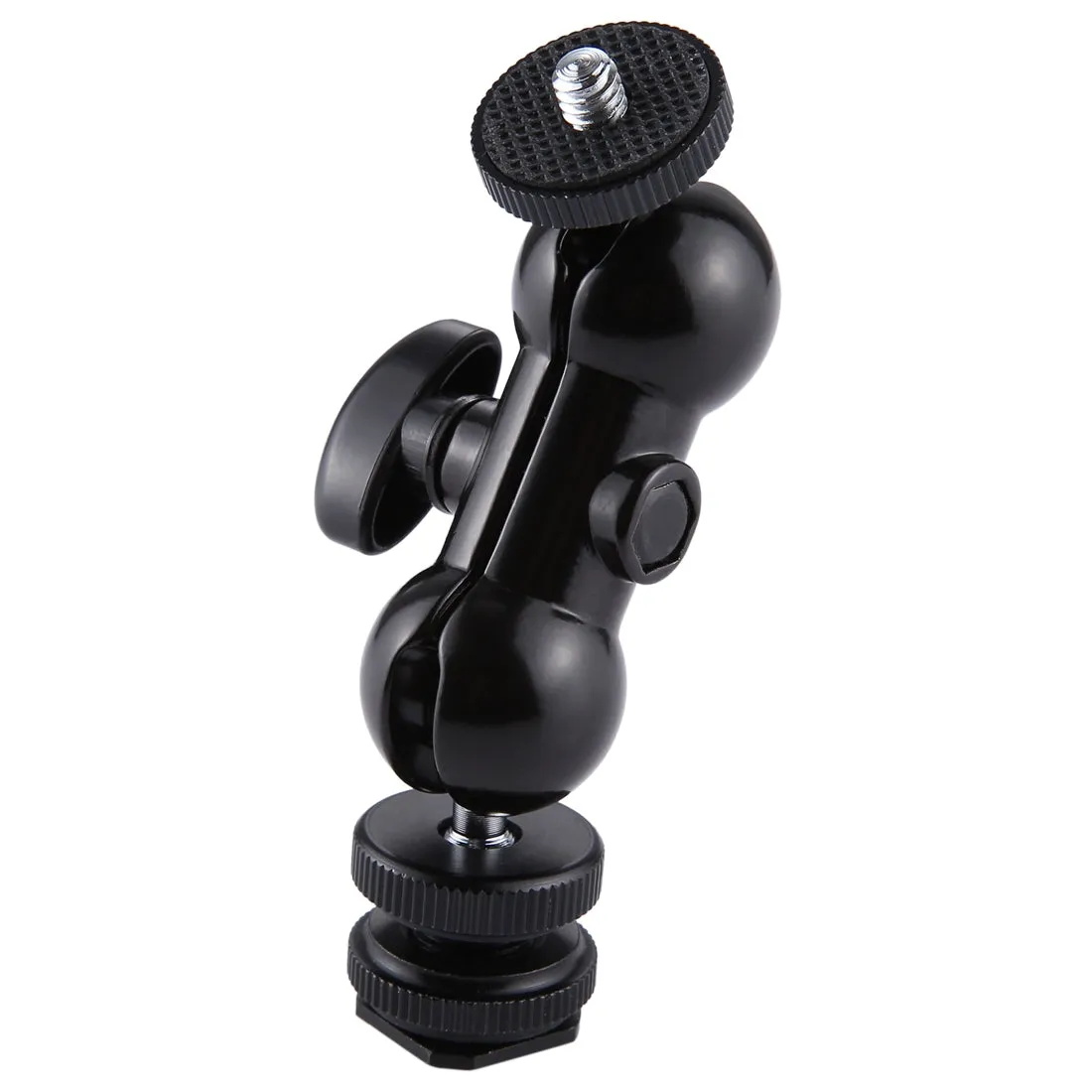 AMZER Flash Hot Shoe Swivel Ball Head 1/4 inch Tripod Screw Magic Arm with Lock
