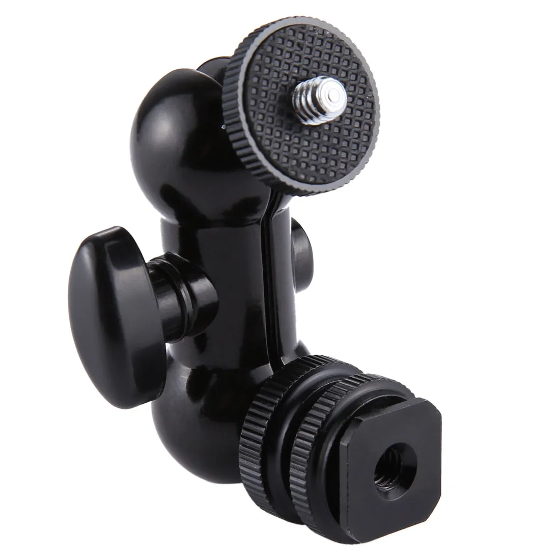 AMZER Flash Hot Shoe Swivel Ball Head 1/4 inch Tripod Screw Magic Arm with Lock
