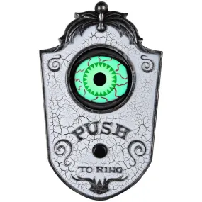 Animated Eyeball Doorbell - Aged White