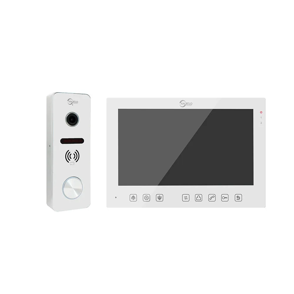 Anjielosmart Tuya 7 inch  Monitor VideoDoorbell Intercom System Access Control Camera Smart security device Apartment IC card unlocking