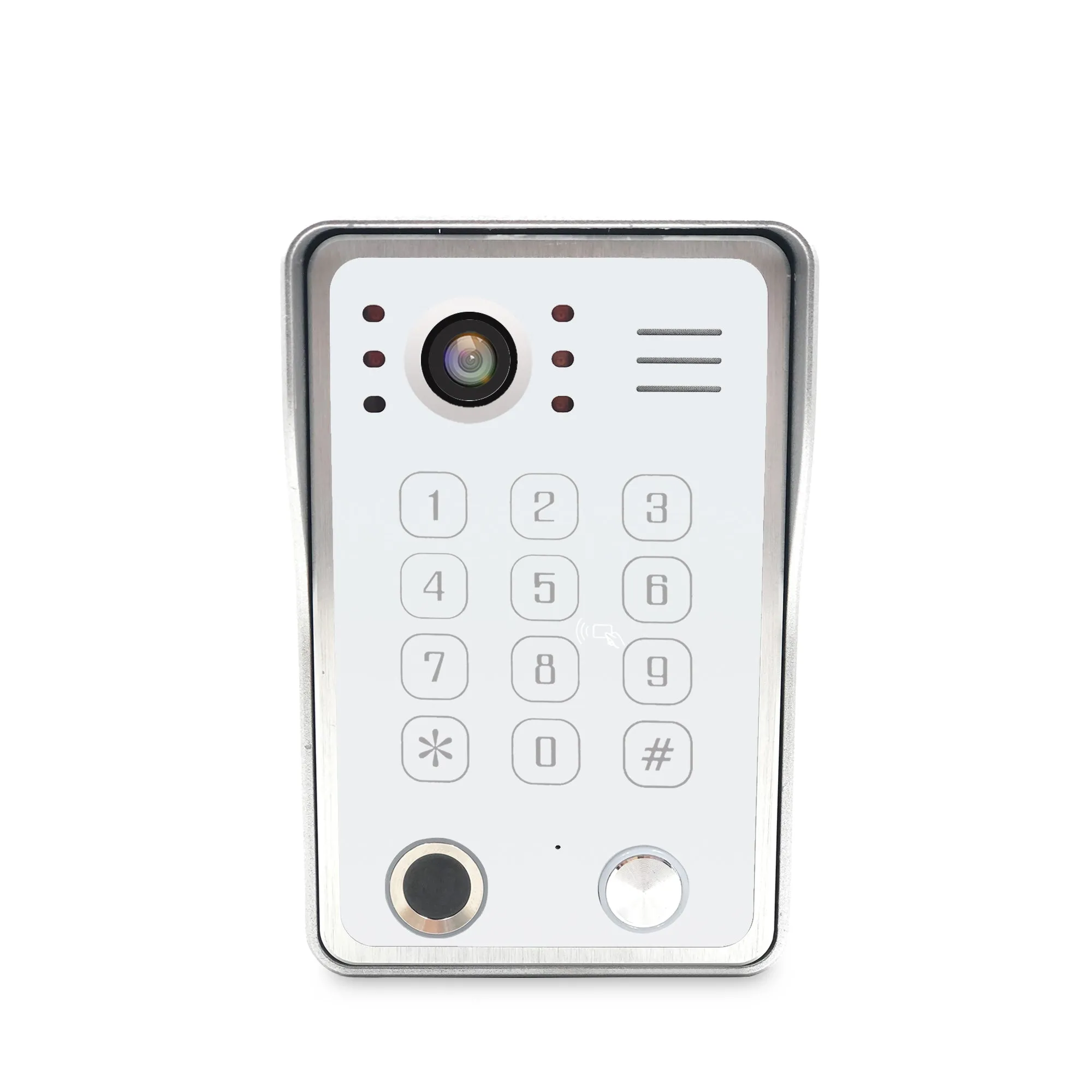 AnjieloSmart  Video DoorPhone DoorBell Waterproof Wide Angle Lens with RFID Card Passcode and fingerprint unlock