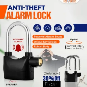 Anti-Theft Alarm Lock (Free Delivery 🚚)