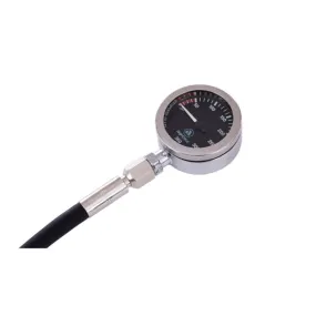 Apeks TEK Chrome Plated SPG Gauge w/ 23.5" Hose