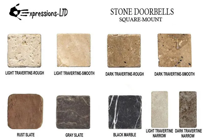 Arrowhead Accent with Doorbell Button on Stone