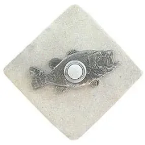Bass Stone Doorbell Pewter Finish