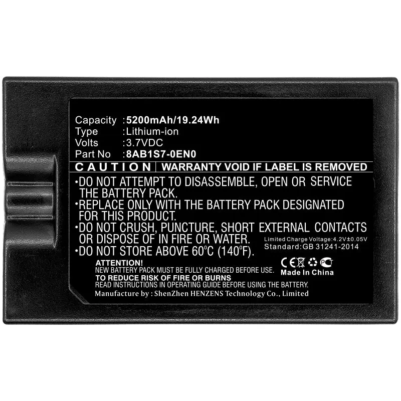 Batteries N Accessories BNA-WB-L8579 Home Security Camera Battery - Li-ion, 3.7V, 5200mAh, Ultra High Capacity Battery - Replacement for Ring 8AB1S7-0EN0 Battery