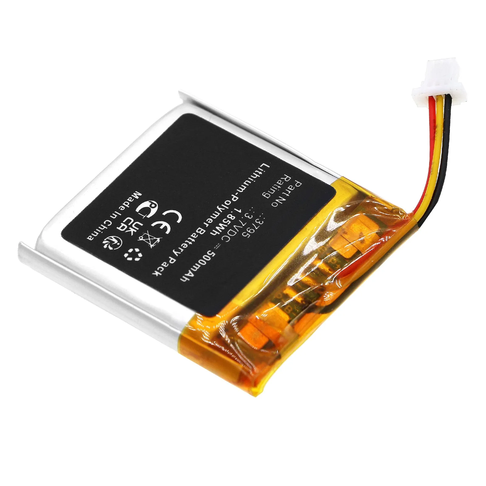 Batteries N Accessories BNA-WB-P18983 Home Security Camera Battery - Li-Pol, 3.7V, 500mAh, Ultra High Capacity - Replacement for Alarm.com 3795 Battery