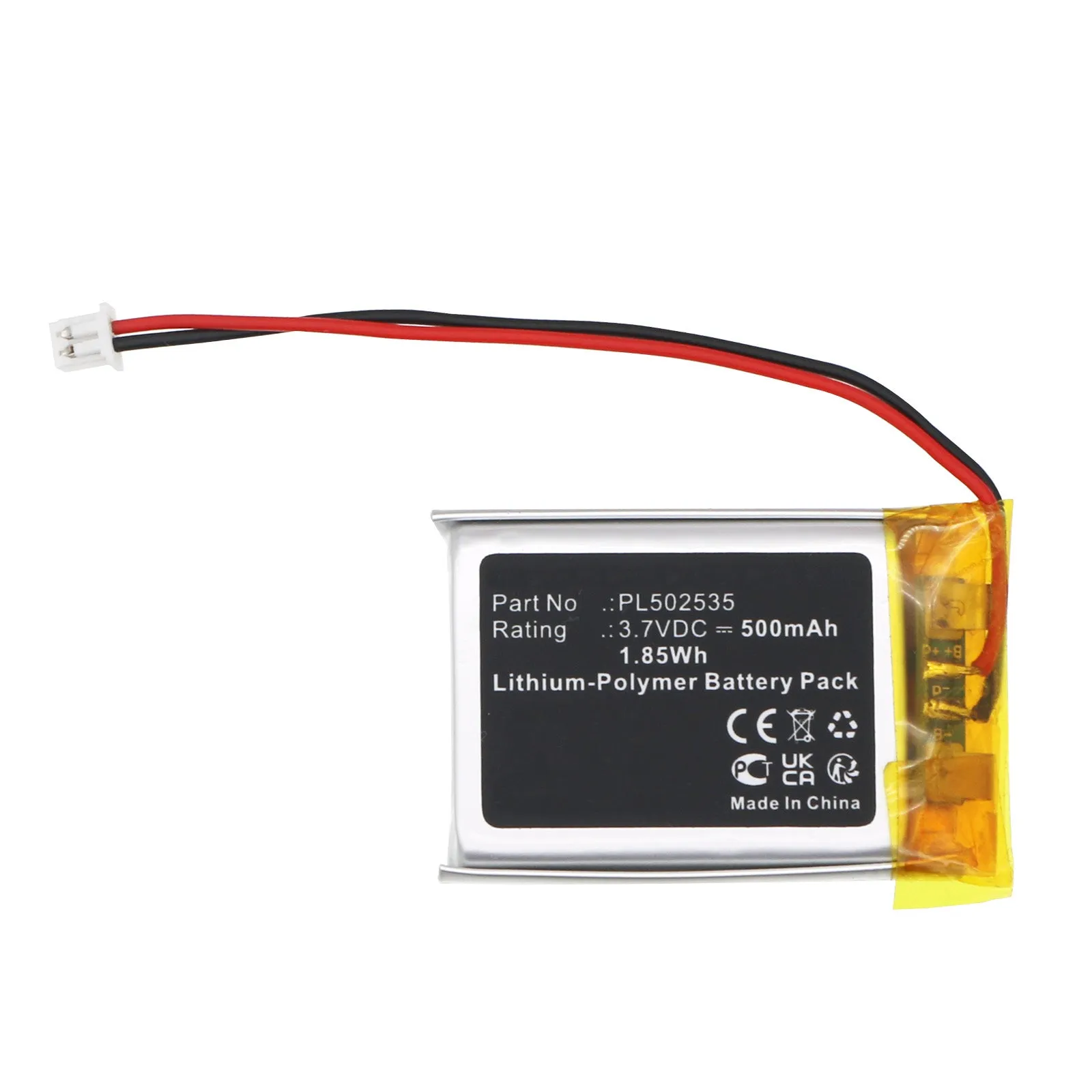 Batteries N Accessories BNA-WB-P20173 Home Security Camera Battery - Li-Pol, 3.7V, 500mAh, Ultra High Capacity - Replacement for SimpliSafe PL502535 Battery