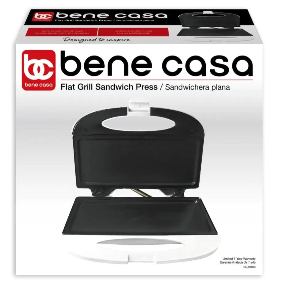 Bene Casa Flat Grill Sandwich Press