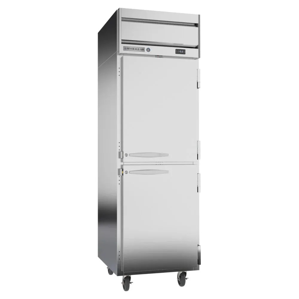Beverage-Air HFPS1HC-1HS Horizon Series 26" Solid Half Door All Stainless Steel Reach In Freezer