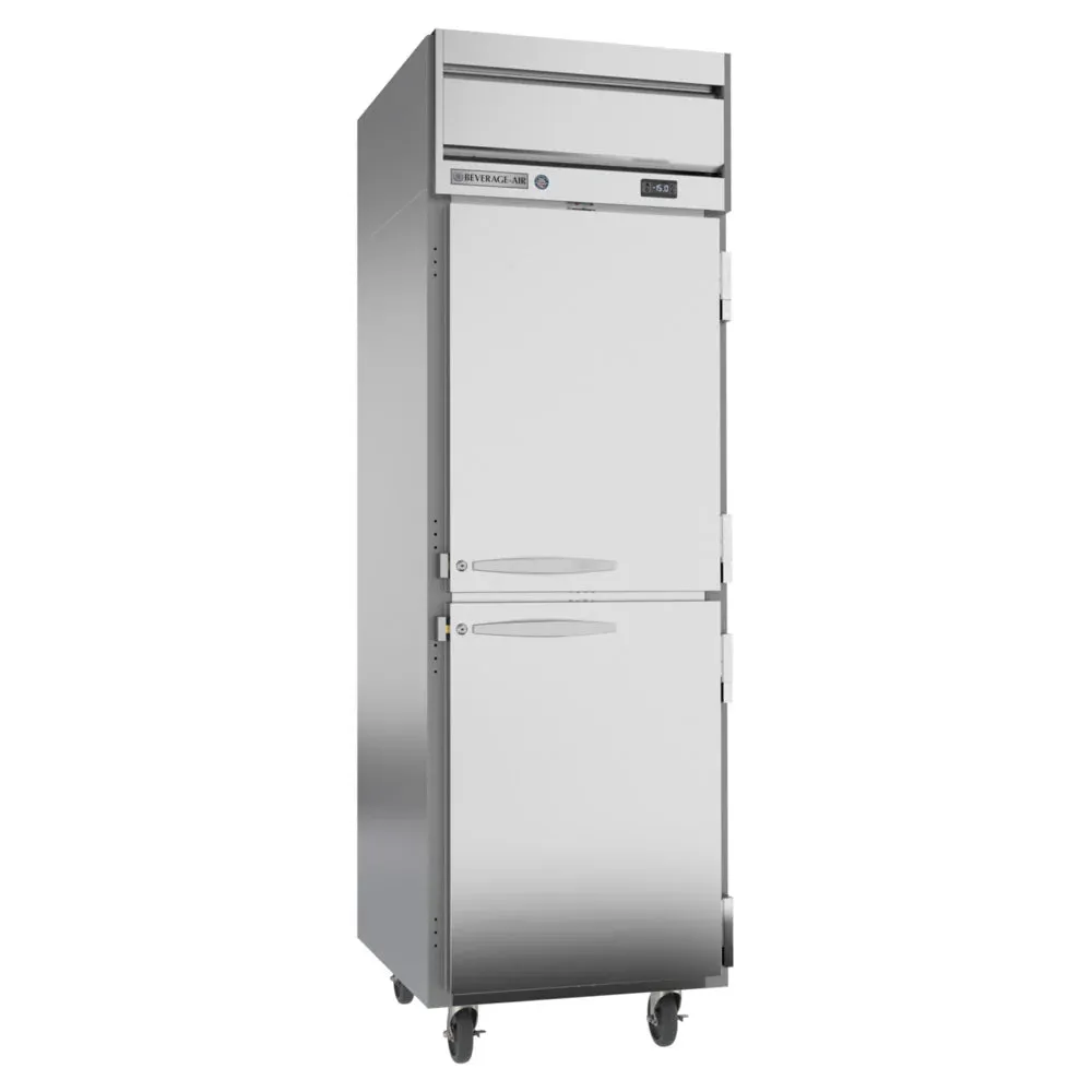 Beverage-Air HFS1HC-1HS Horizon Series 26" Solid Half Door Reach-In Freezer with Stainless Steel Interior