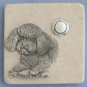 Bichon Frise Dog Breed Stone Doorbell