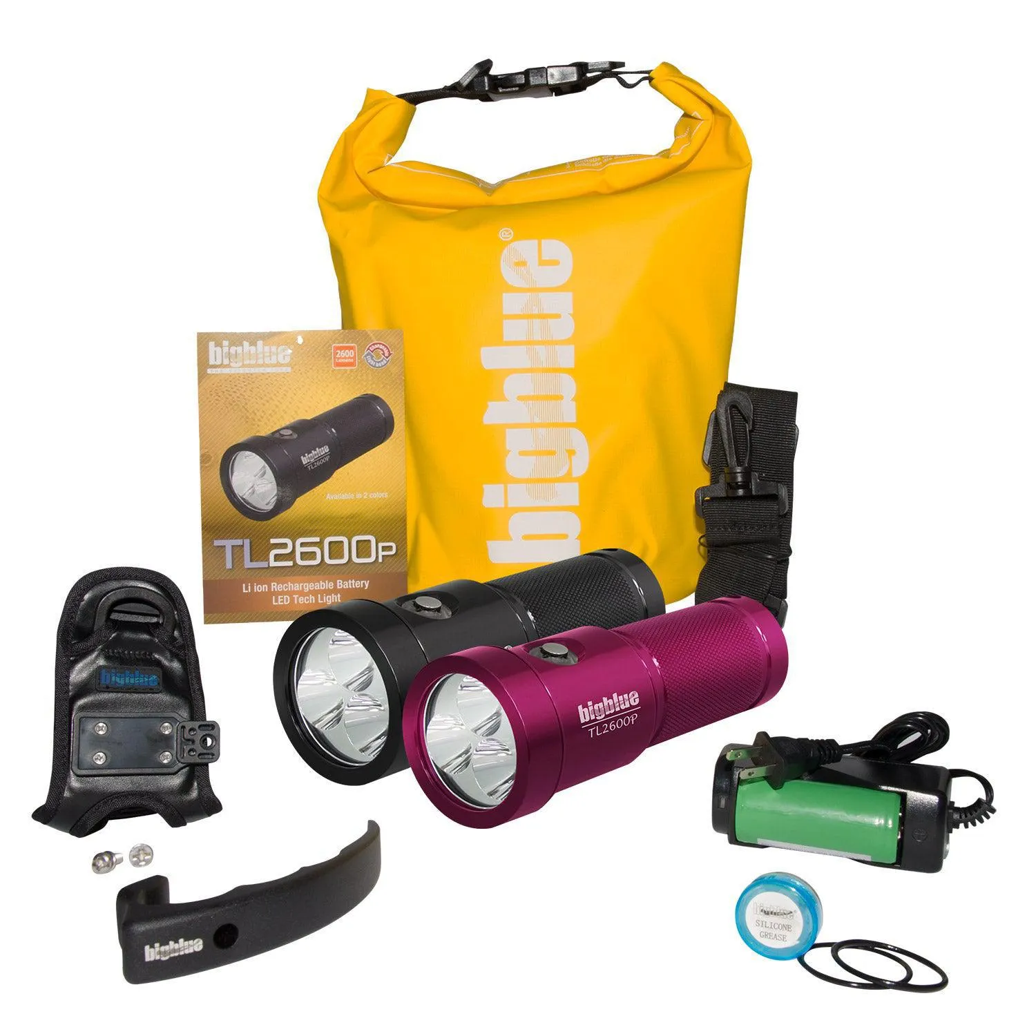BigBlue 2600 Lumen Narrow Beam Technical Light - Glossy Pink