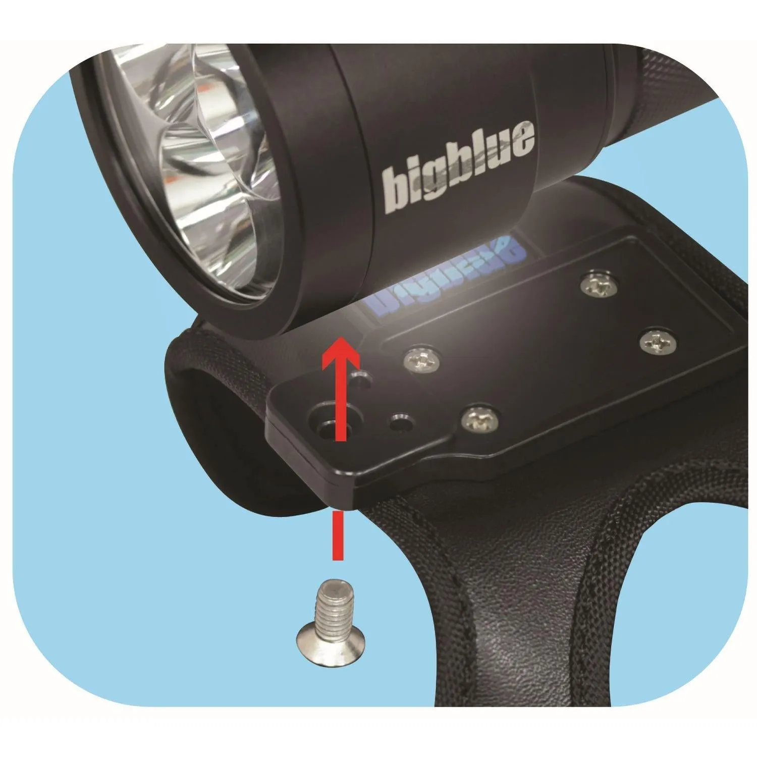 BigBlue 2600 Lumen Narrow Beam Technical Light - Glossy Pink