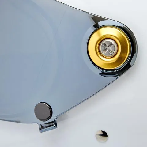 Biltwell Helmet Hardware Kit SS Screw/ Gold Baseplate