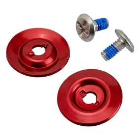 Biltwell Helmet Hardware Kit SS Screw/ Red Baseplate