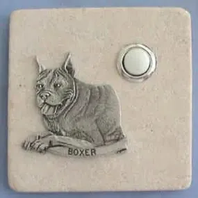 Boxer Dog Breed Stone Doorbell