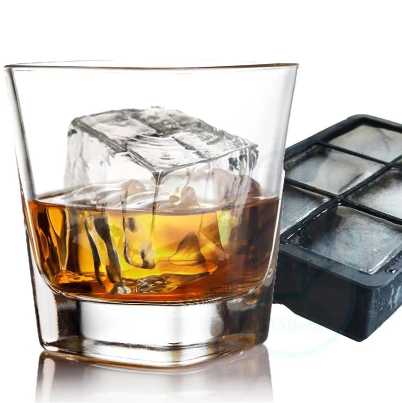 BPA FREE Premium Ice Ball Maker Whiskey Silicone Ice Cube Tray Mold Mould Lid Sphere Square Round Diamond Honeycomb