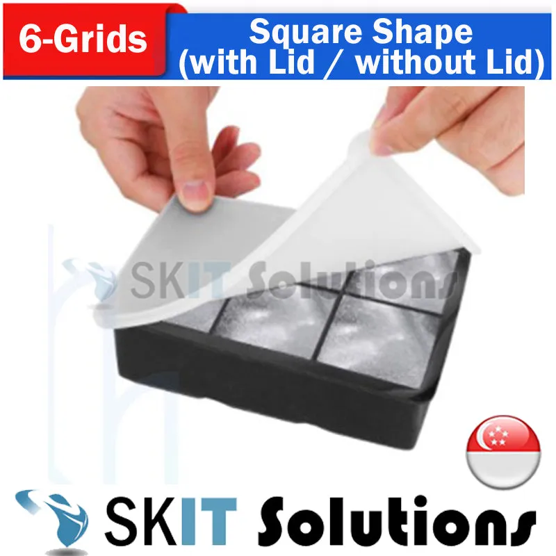 BPA FREE Premium Ice Ball Maker Whiskey Silicone Ice Cube Tray Mold Mould Lid Sphere Square Round Diamond Honeycomb
