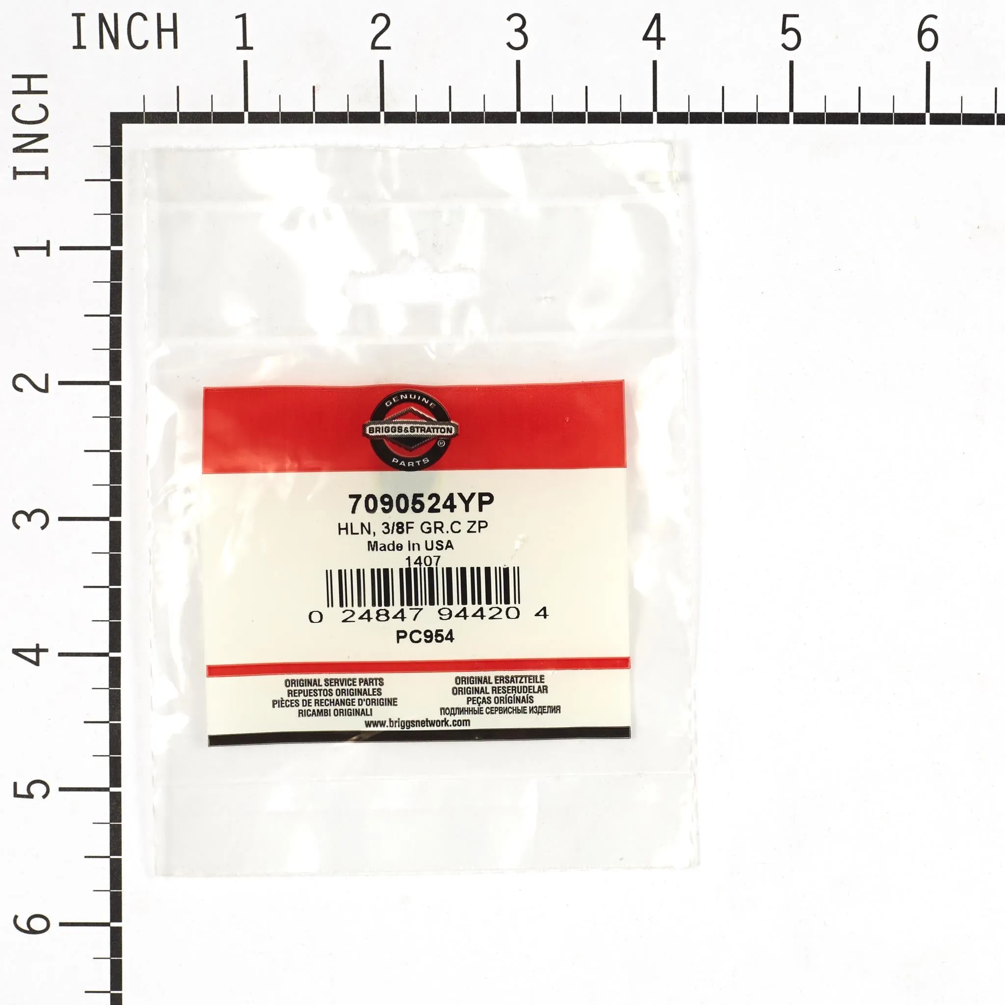 Briggs and Stratton 7090524YP Hex Lock Nut - 3/8F