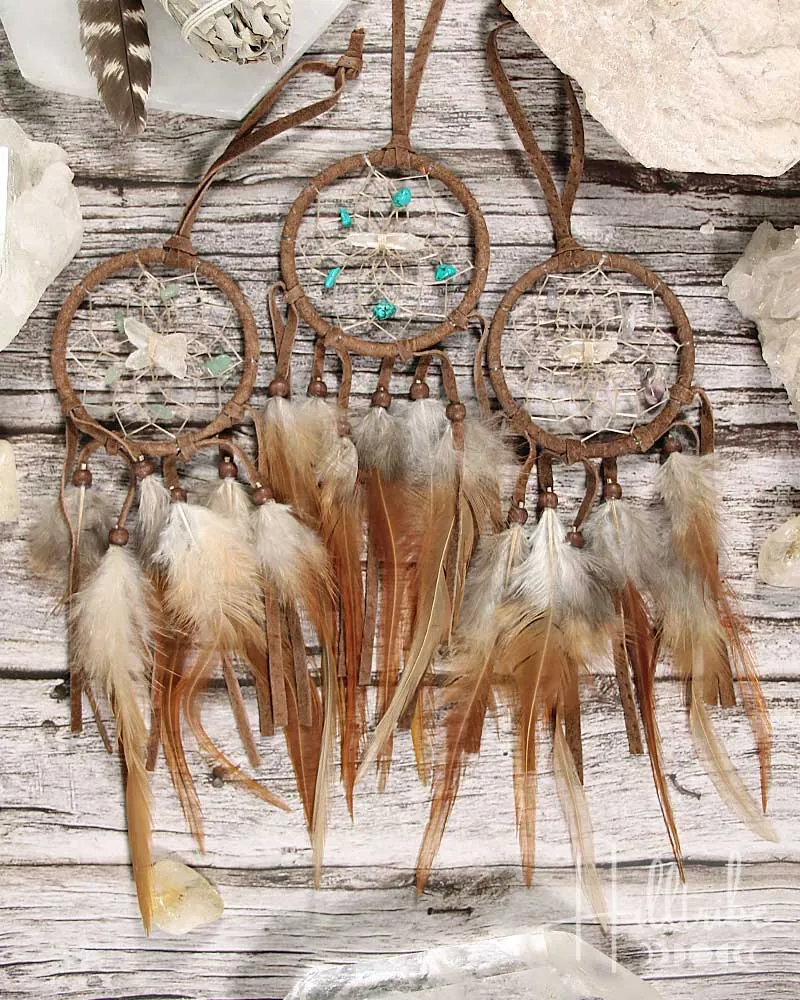 Brown Gemstone Vision Seeker Dreamcatcher 2.5"