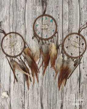 Brown Gemstone Vision Seeker Dreamcatcher 4"