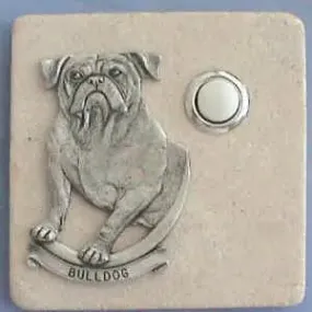 Bulldog Dog Breed Stone Doorbell
