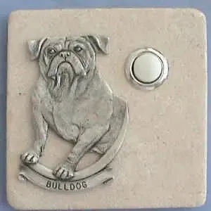 Bulldog Dog Breed Stone Doorbell