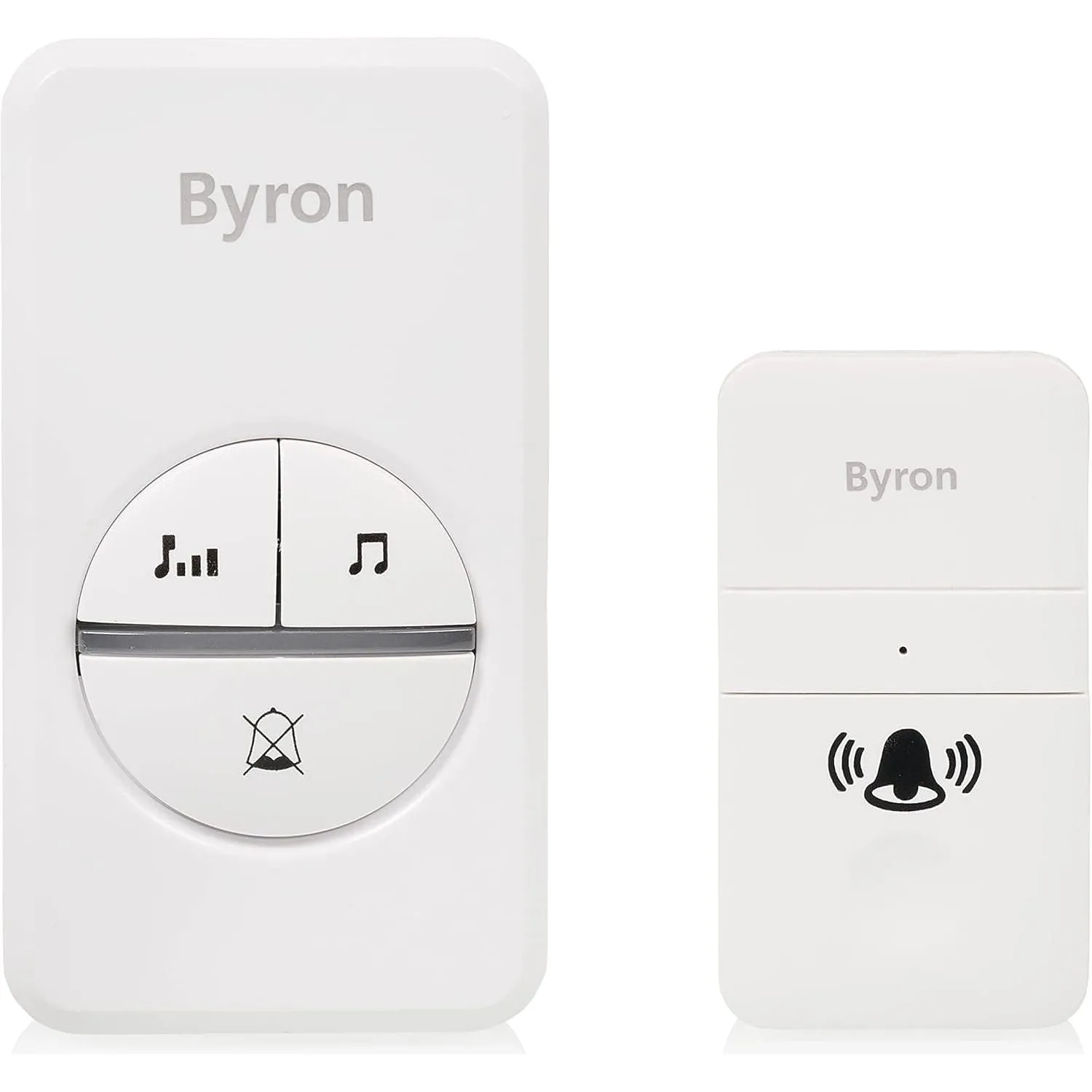 Byron DBY-23442BS Wireless Doorbell Set - Kinetic Energy - White