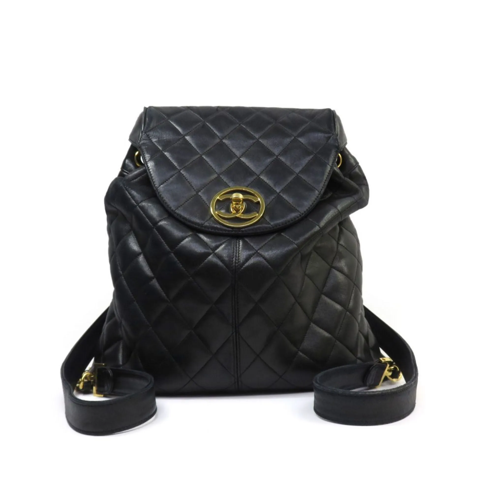 CHANEL Chanel Matelasse Circle Coco Mark Backpack