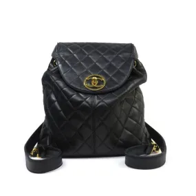 CHANEL Chanel Matelasse Circle Coco Mark Backpack