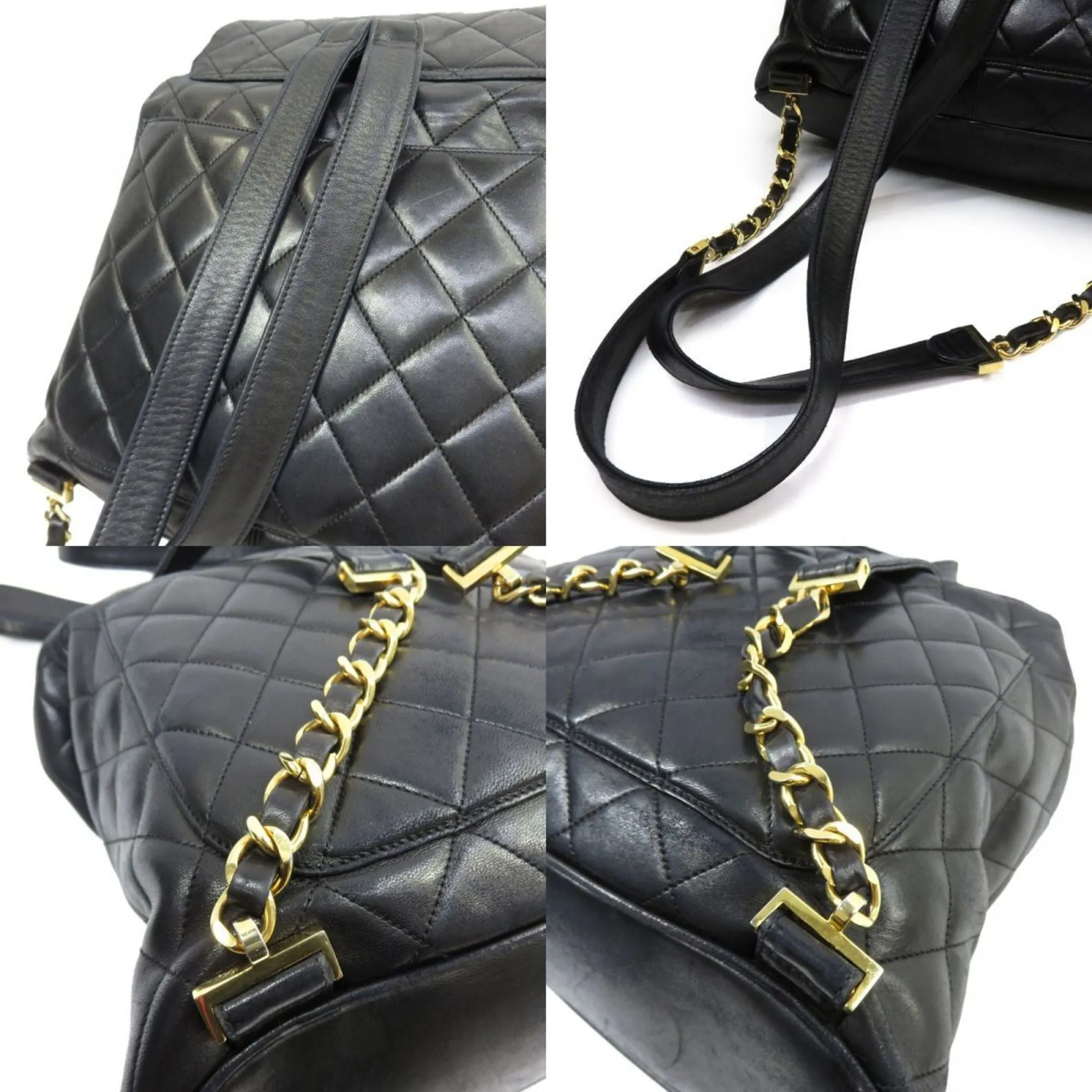 CHANEL Chanel Matelasse Circle Coco Mark Backpack