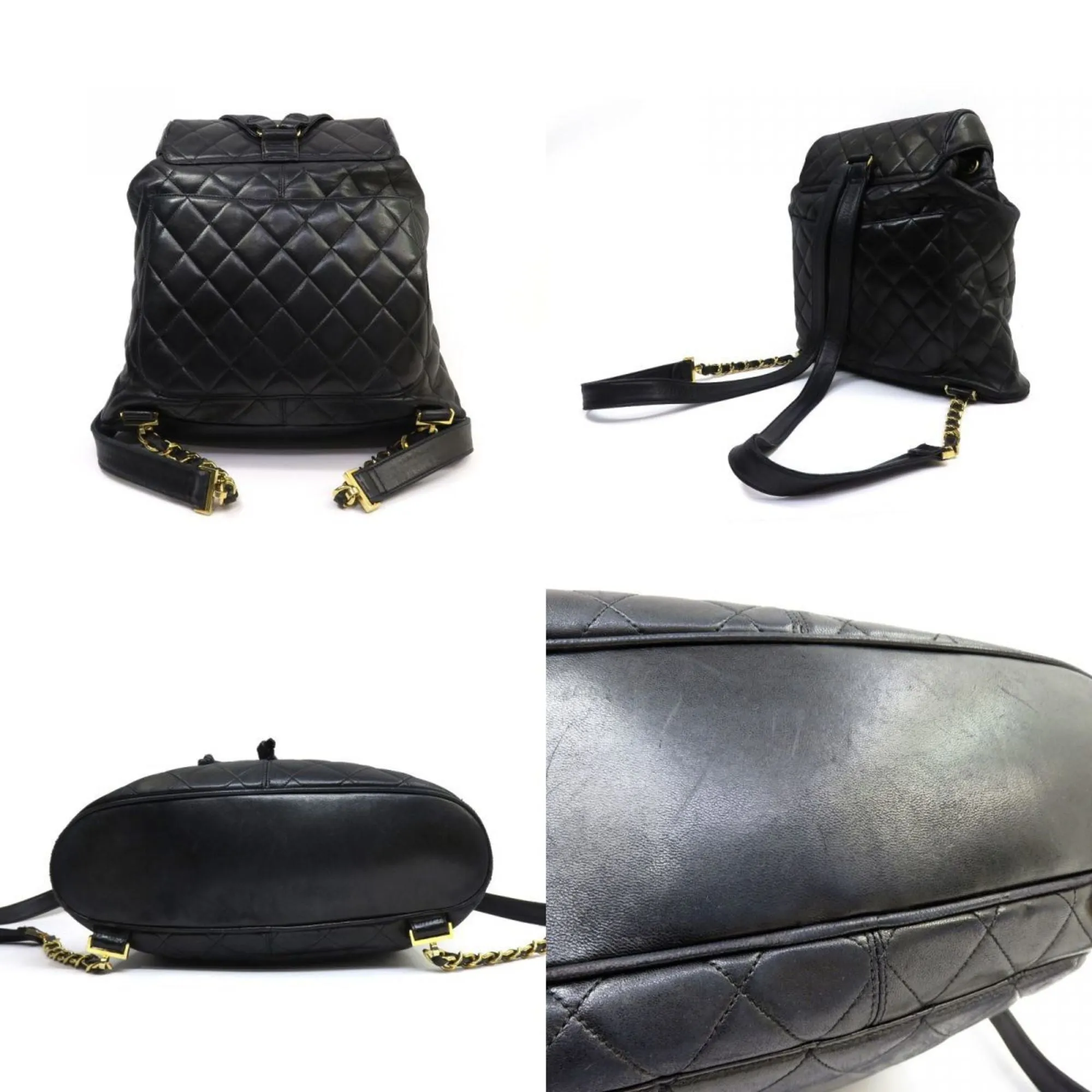 CHANEL Chanel Matelasse Circle Coco Mark Backpack