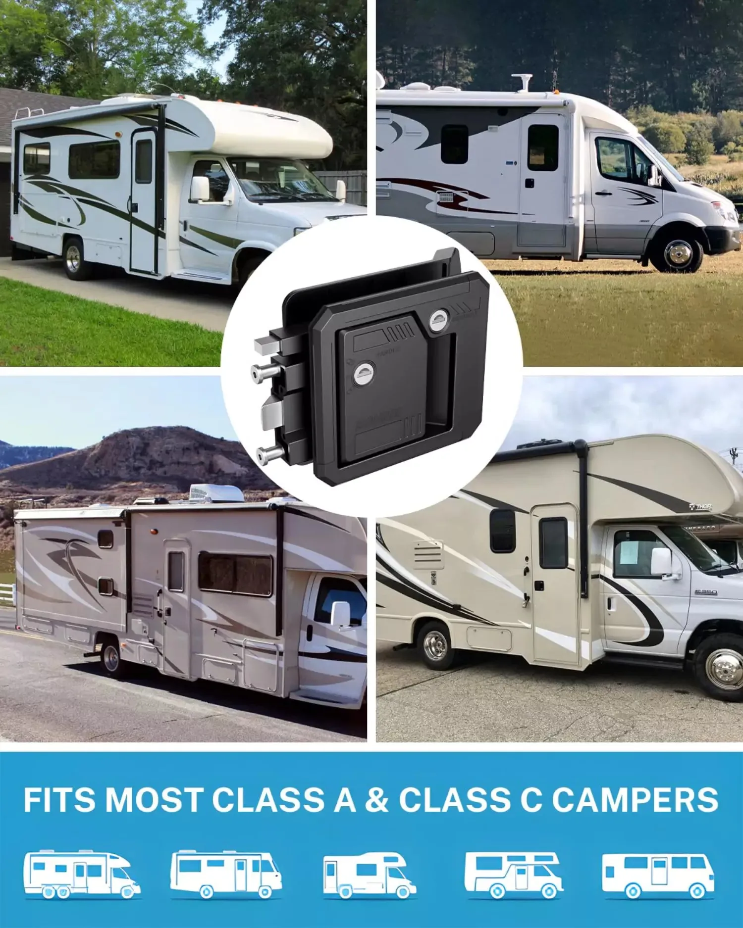 Class C Mechanical RV Door Lock