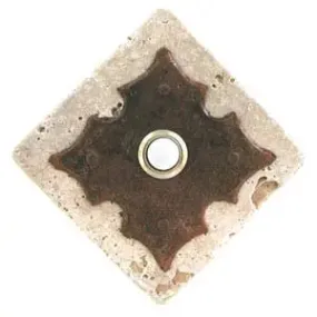 Clavos Large Rustic Steel Stone Doorbell