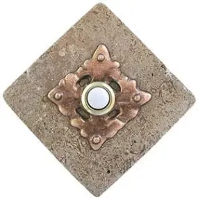 Clavos Stone Doorbell in Pewter, Brass, ORB or Bronze