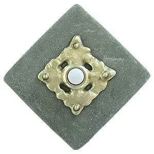 Clavos Stone Doorbell in Pewter, Brass, ORB or Bronze