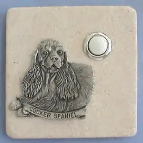 Cocker Spaniel Dog Stone Doorbell