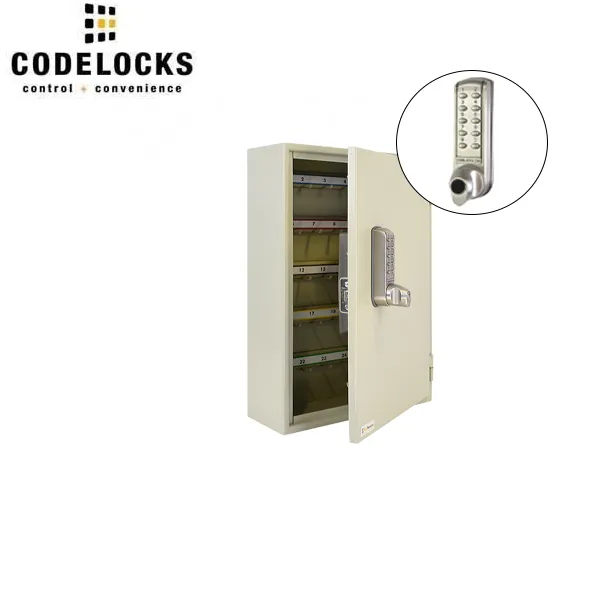 CodeLocks - Key Secure Extra Security Key Cabinet w/ CL2255 - Medium Duty - Electronic Lock - Tubular Mortise Latch - Key Override - Optional Lock Prep - Optional Size
