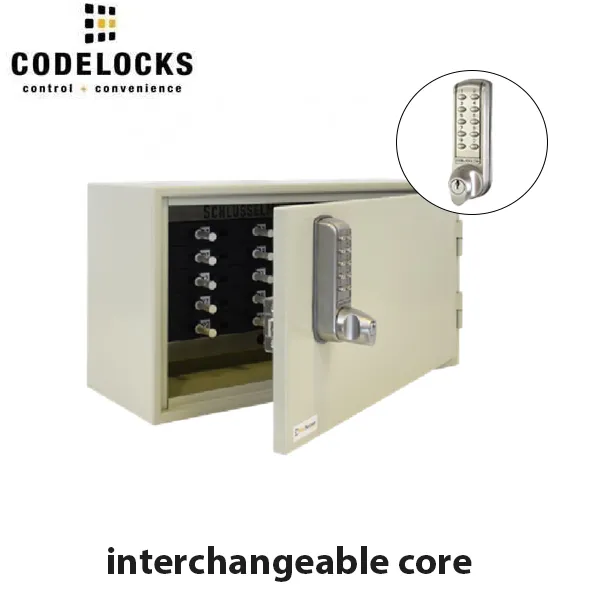 CodeLocks - Key Secure Extra Security Key Cabinet w/ CL2255 - Medium Duty - Electronic Lock - Tubular Mortise Latch - Key Override - Optional Lock Prep - Optional Size
