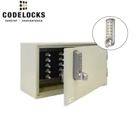 CodeLocks - Key Secure Extra Security Key Cabinet w/ CL2255 - Medium Duty - Electronic Lock - Tubular Mortise Latch - Key Override - Optional Lock Prep - Optional Size