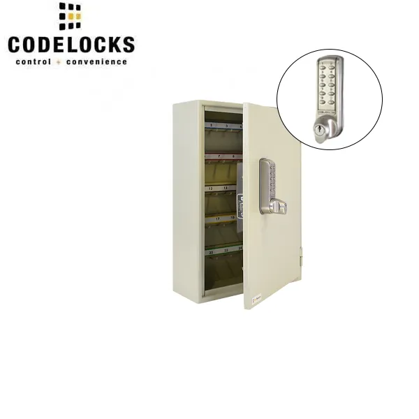 CodeLocks - Key Secure Extra Security Key Cabinet w/ CL2255 - Medium Duty - Electronic Lock - Tubular Mortise Latch - Key Override - Optional Lock Prep - Optional Size