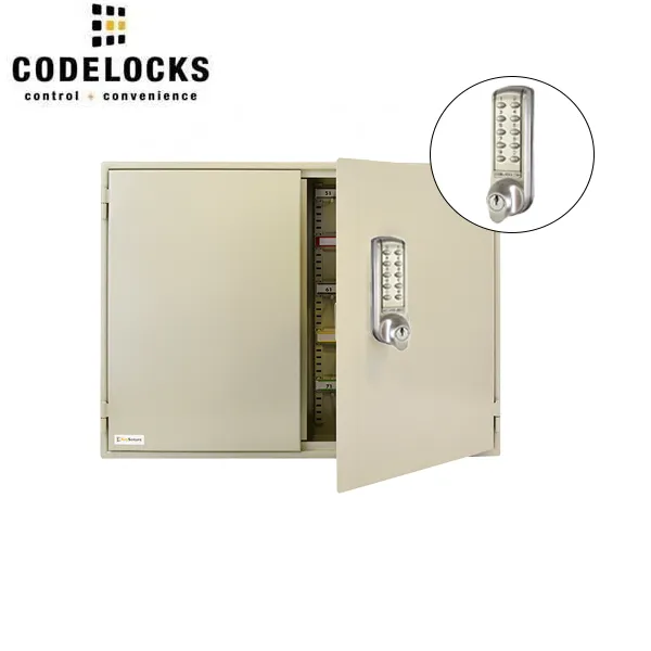 CodeLocks - Key Secure Extra Security Key Cabinet w/ CL2255 - Medium Duty - Electronic Lock - Tubular Mortise Latch - Key Override - Optional Lock Prep - Optional Size
