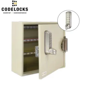 CodeLocks - Key Secure Hook Key Cabinet w/ CL2255 - Electronic Lock - Tubular Mortise Latch - Optional Size - Optional Lock Prep